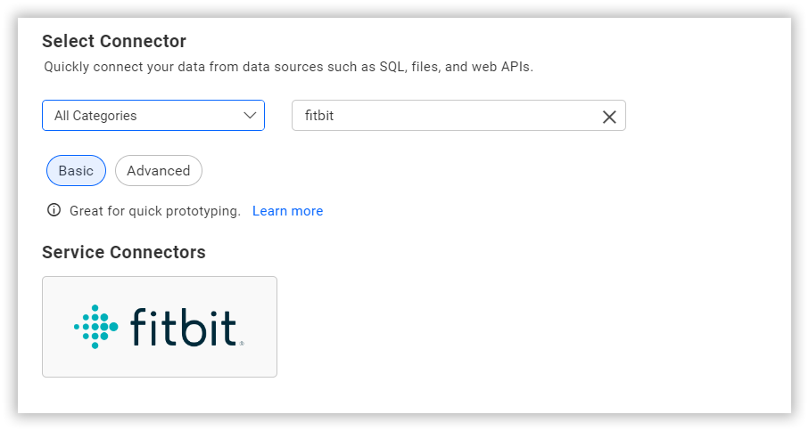 Choose data source from server