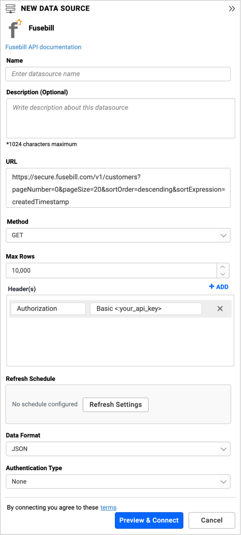 DataSourcesView