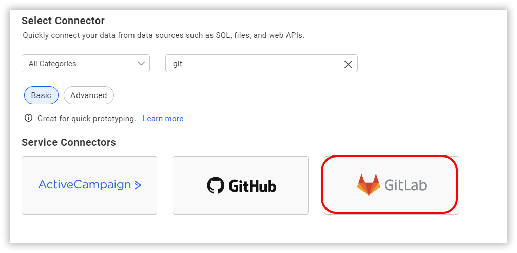 Choose data source