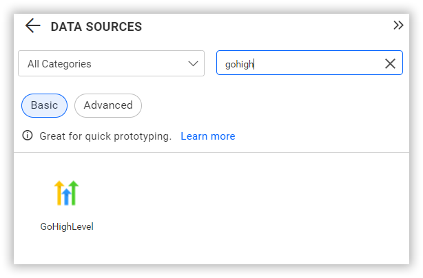 Choose data source