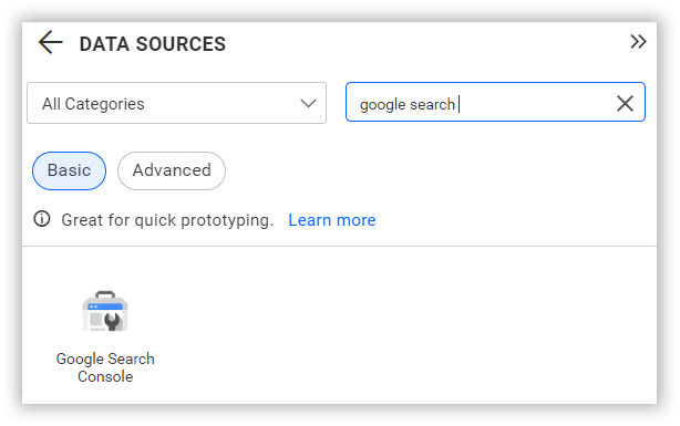 Choose data source
