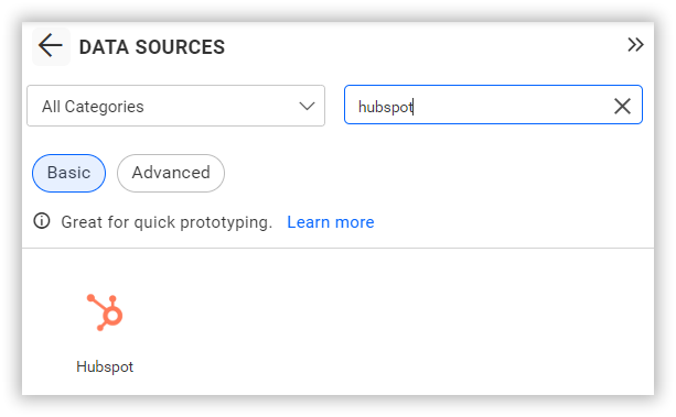 Choose data source