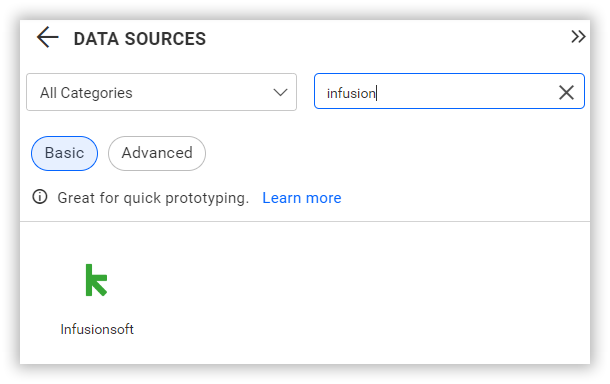 Choose data source