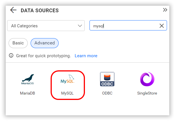 Choose data source