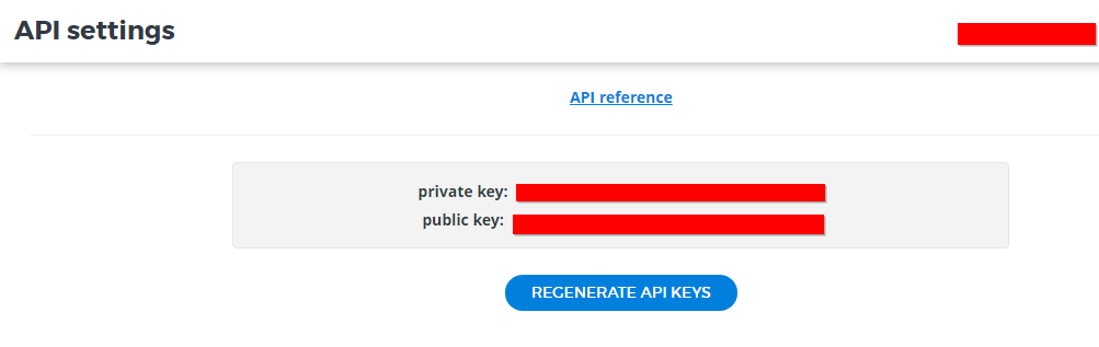 Reveal API Key