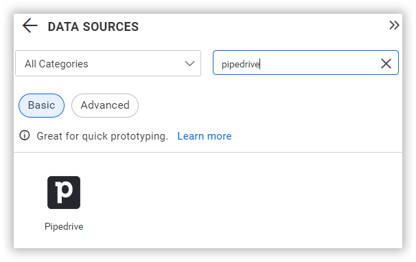 Choose data source