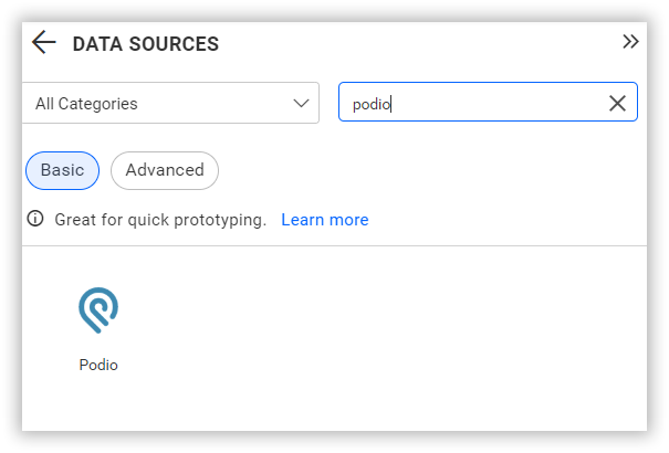 Choose data source