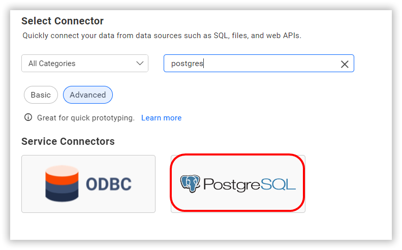 Choose data source