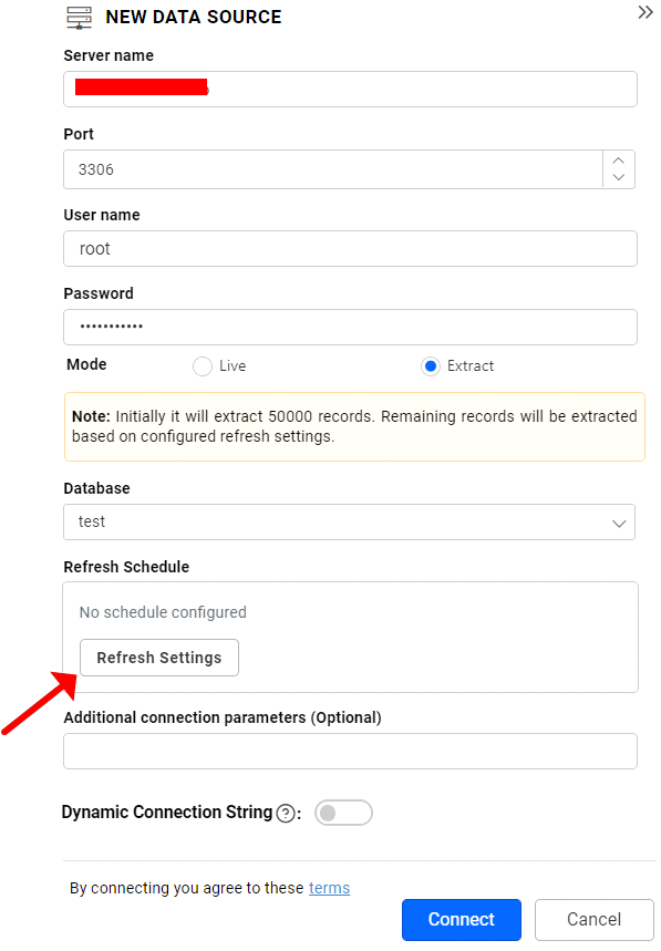 Refresh Setting