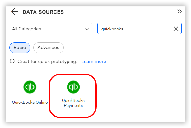 Choose data source