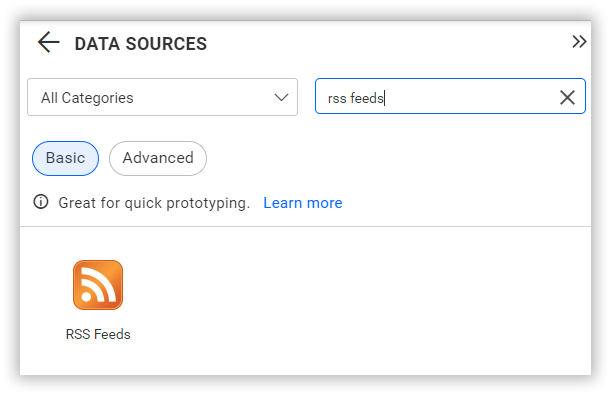 Choose data source