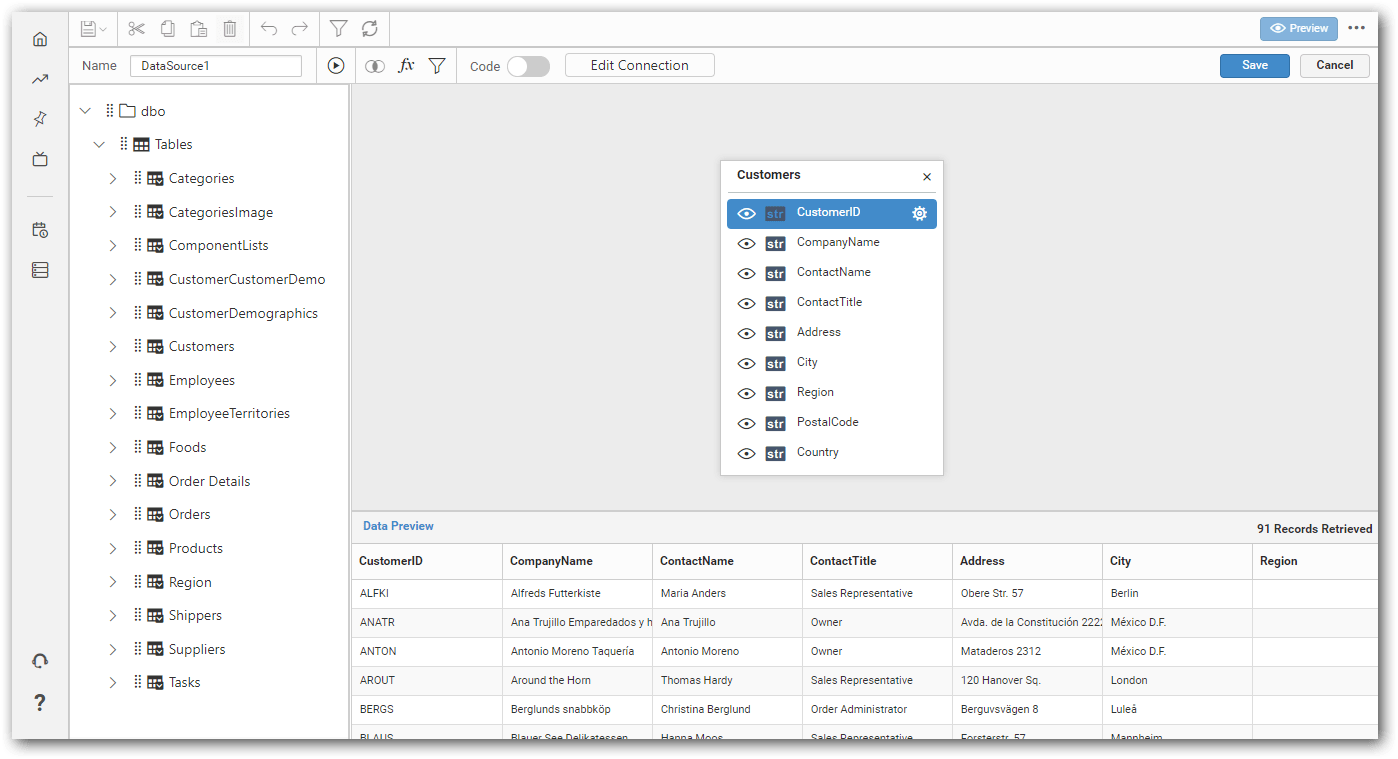 Create data design