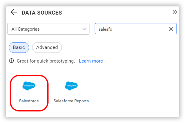 Choose data source