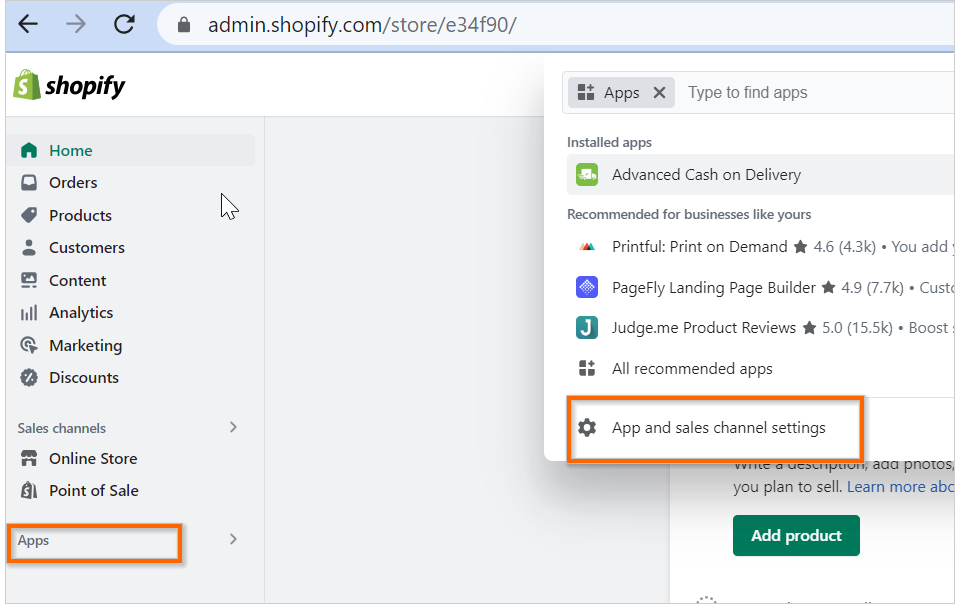 Choose App Settings