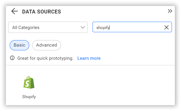 Choose data source