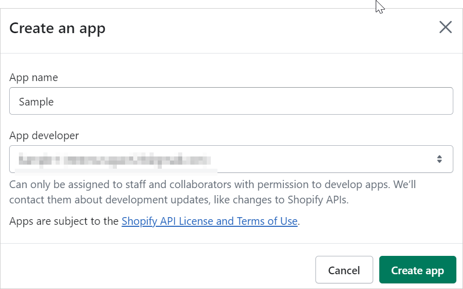 Choose Develop apps