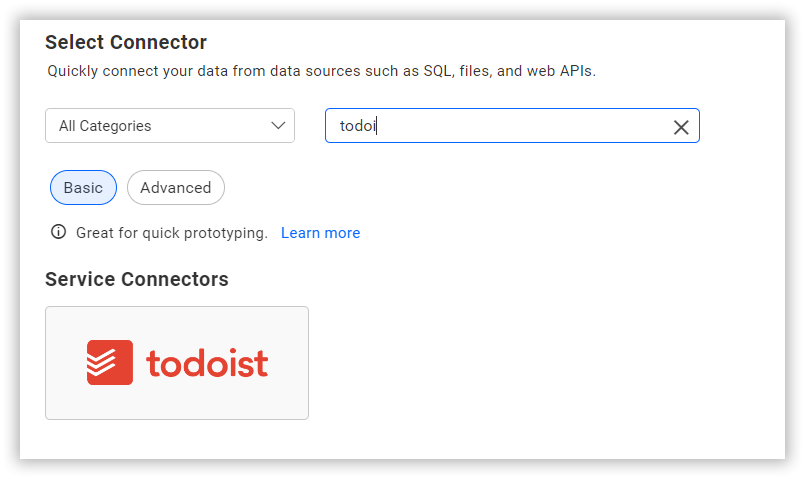 Choose data source