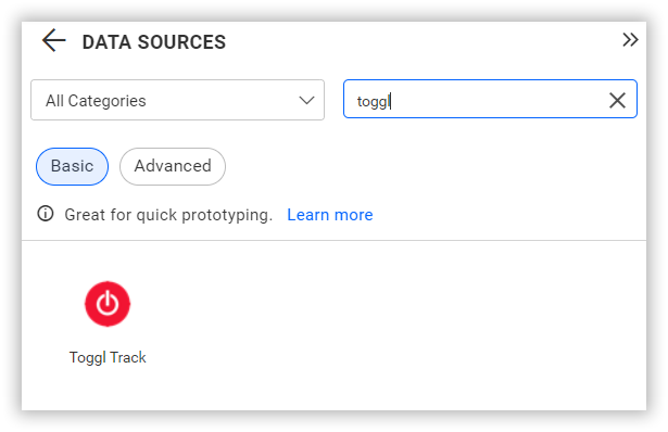 Choose data source