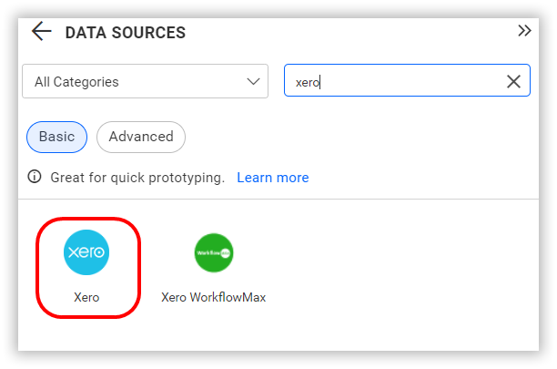 Choose data source
