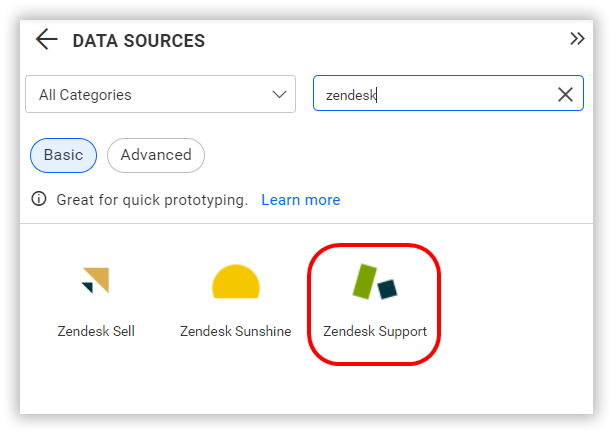 Choose data source