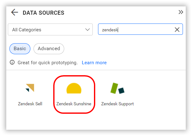 Choose data source