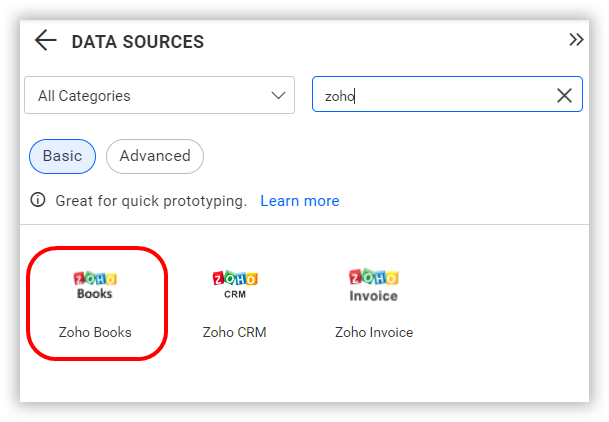 Choose data source