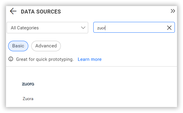 Choose data source