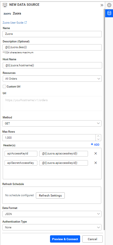 Dashboard Parameter