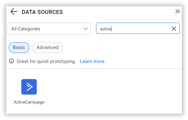 Choose data source