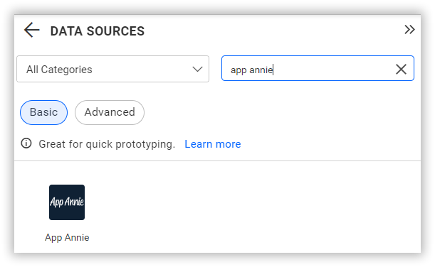 Choose data source