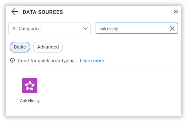 Choose data source