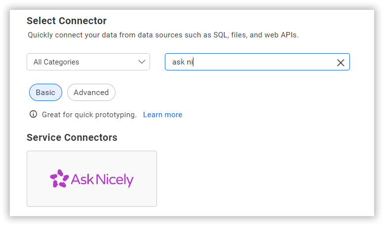 Choose data source