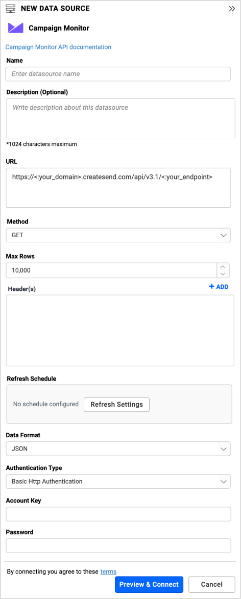 DataSourcesView