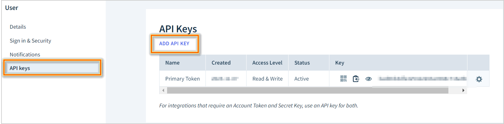 Add API Key
