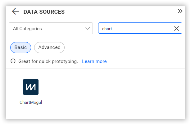 Choose data source