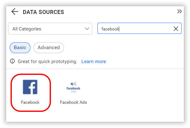 Choose data source
