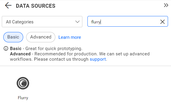Flurry button