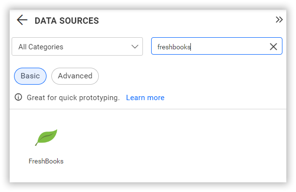 Choose data source