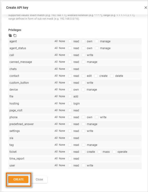 Create-APIkey