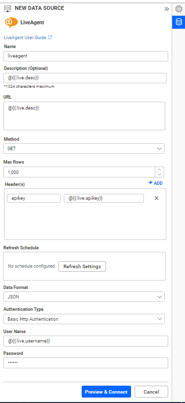 Dashboard Parameter
