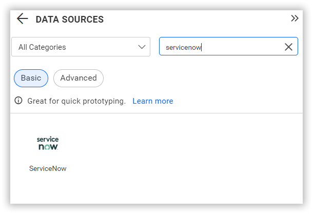 Choose data source