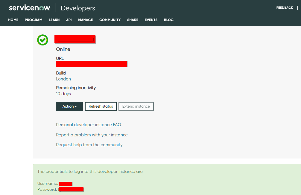 ServiceNow Instance
