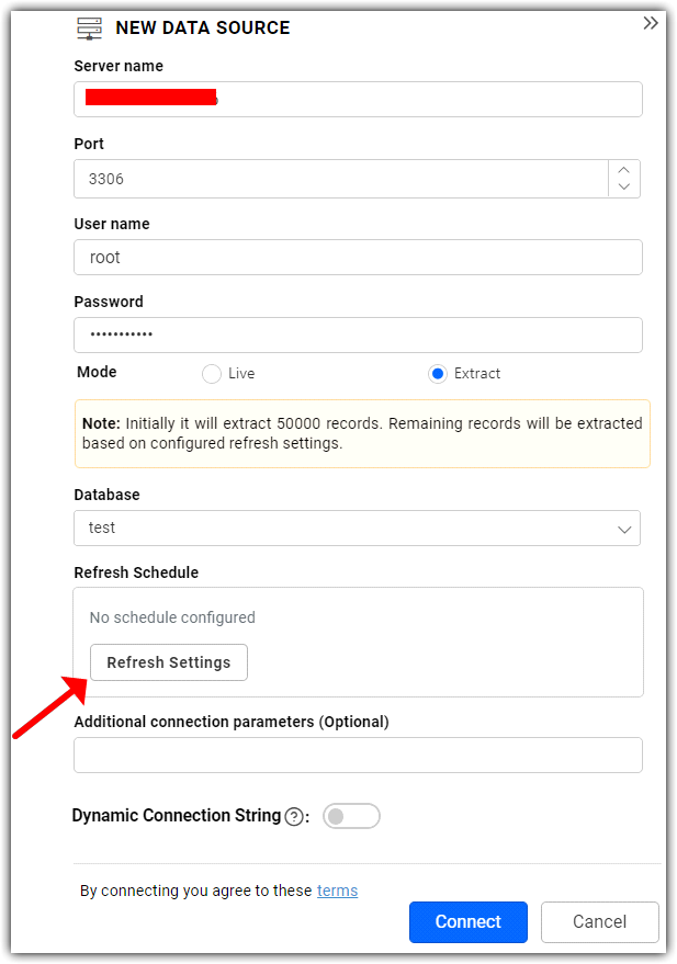 Refresh Setting