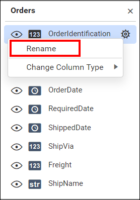 Rename option
